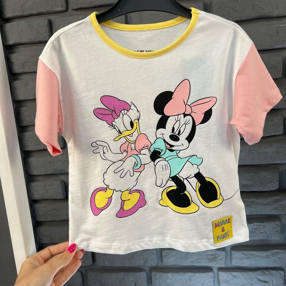 Дитяча Футболка для дівчинки з Міні Маус Disney LC Waikiki Біла 9-12міс (74-80см) Київ - фото 1