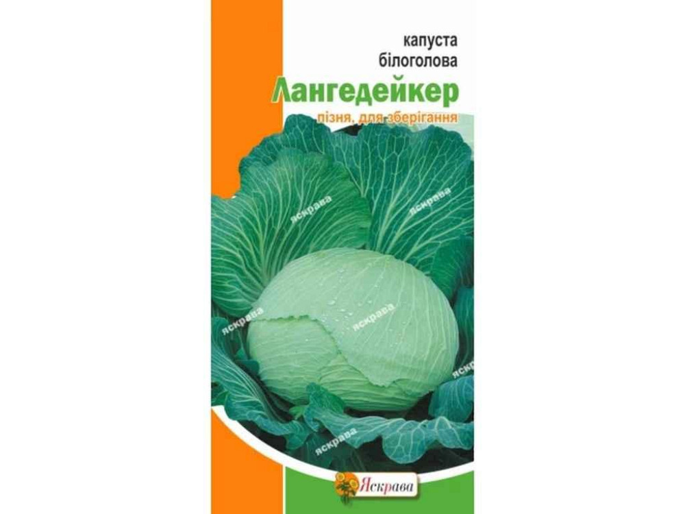 Капуста белекачанная Лангейкер (20 пачек) 0,5г ТМ ЯСКРАВА Киев - изображение 1