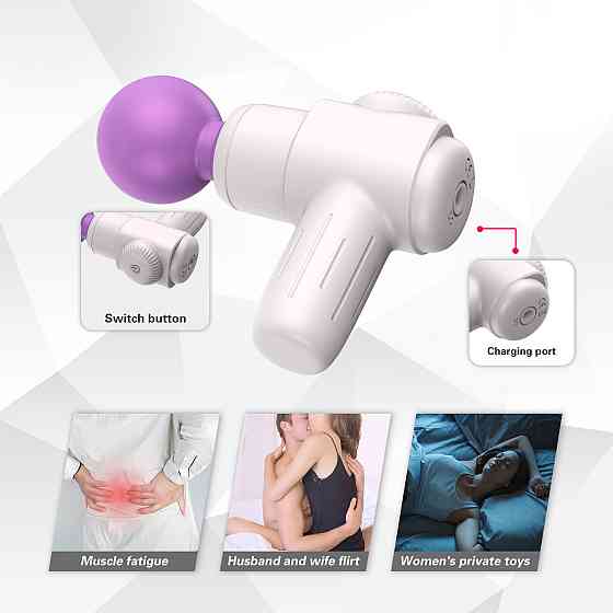 Мини-массажёр Every Night Toys Candice бело-фиолетовый, 10 режимов вибрации Sex Aura Киев