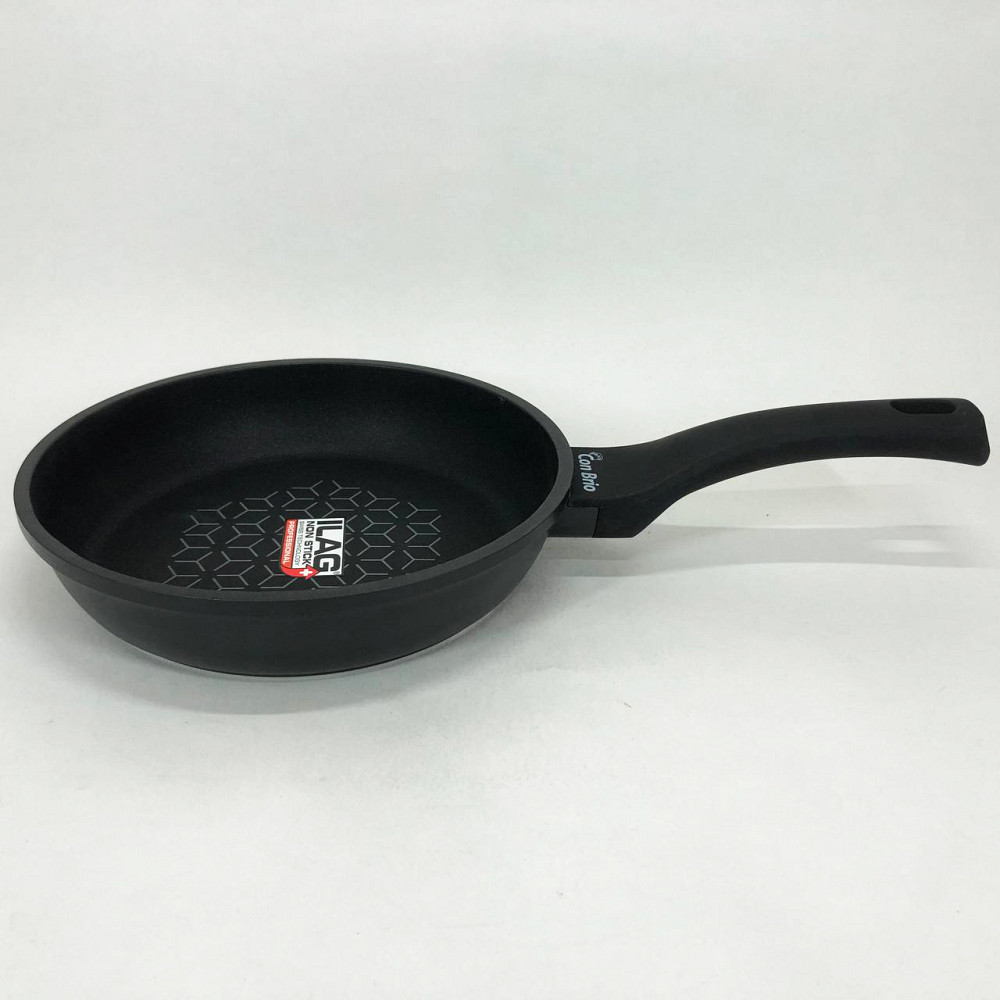 Зручна сковорода для щоденного використання Con Brio СВ-2425 24 см, Нова алюмінієва сковорода ZB-77 Львів - фото 6