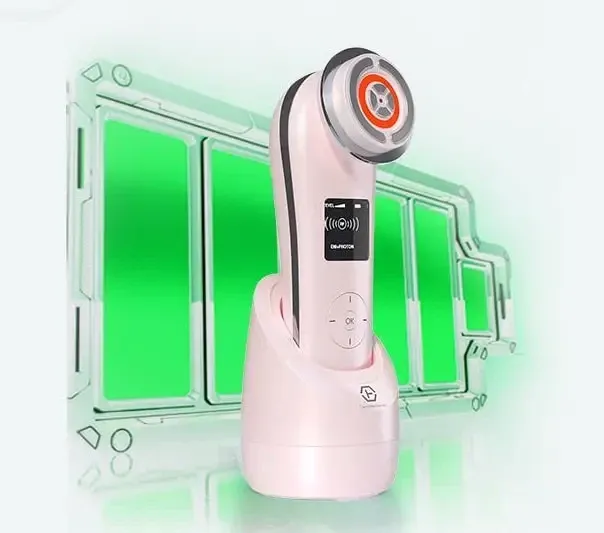 Массажер с электропорацией для лица и шеи 7в1 микротоковый + RF лифтинг + EMS стимулятор +LED+холод+ионизация Днепр - изображение 2