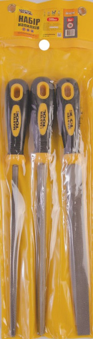 Напилки по металу MASTERTOOL 200 мм набір 3 шт плоский/круглий/тригранний 06-0210 Коломыя - изображение 4