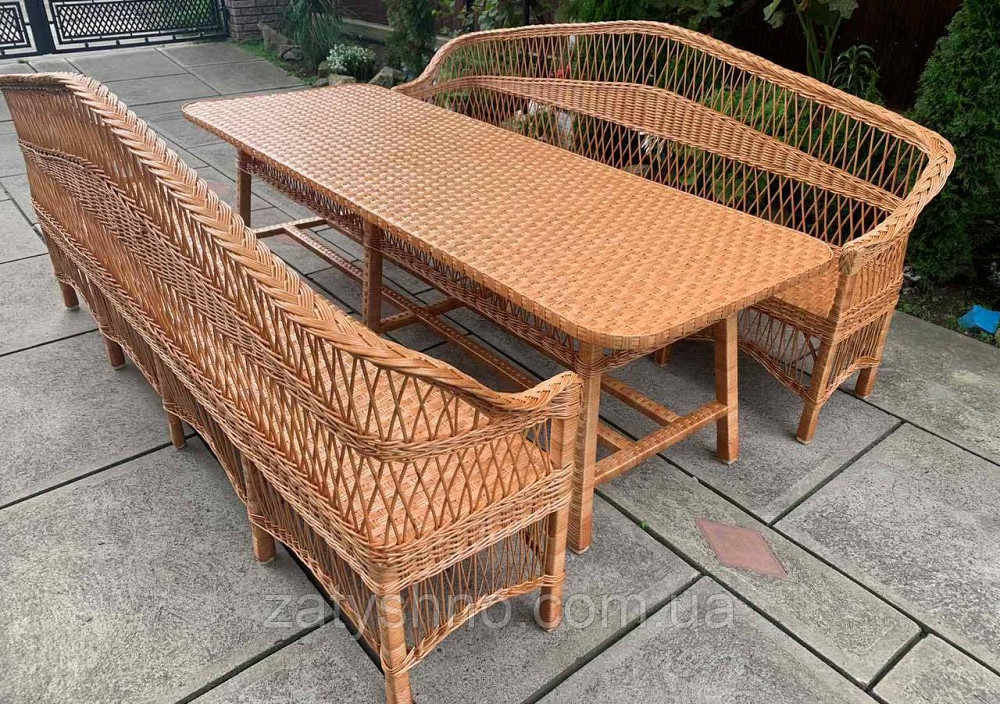 Большой плетеный набор из лозы с диванами Киев - изображение 9