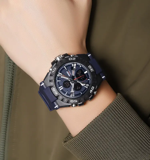 Годинник чоловічий наручний спортивний Skmei 2220 (Синій) Київ - фото 7