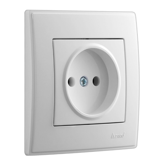 LESYA Розетка без заземлення білий Lezard Харків
