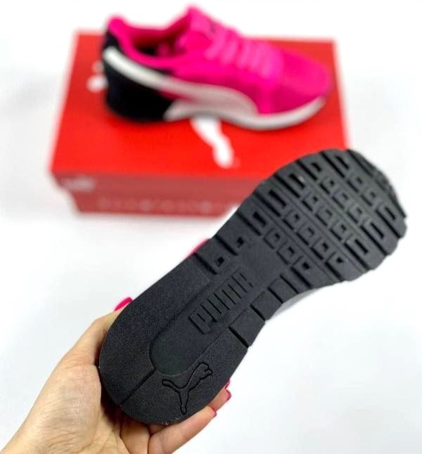Женские Кроссовки Puma Розовые Тканевые Пума Сеточка (размеры: 36,37,38,39,40) Днепр - изображение 9