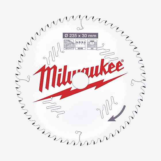 Диск пильный PFTE MILWAUKEE, Ø235х30х2,4мм, 60 зуб. Одесса