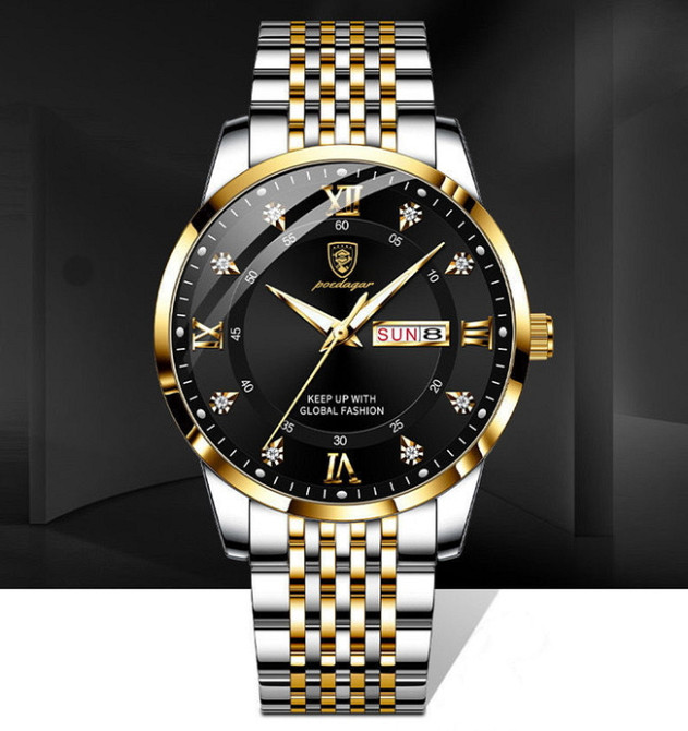 Годинник чоловічий наручний Hemsut Poedagar Sahara Gold (2 ремінці) Київ - фото 3