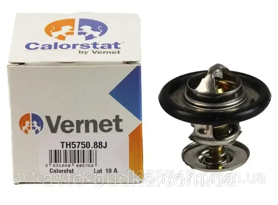 Термостат системи охолодження (88°C) на Ford Mondeo II 1996-2000 двигун 1.6 I; 1.8 i; 2.0 i; Vernet TH5750.88J Київ - фото 1