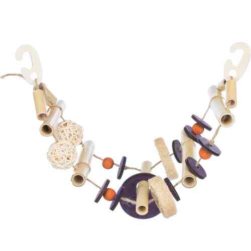 Підвісний міст Trixie для птахів на сизалі бамбук кокос ратанг дерево 45 см Київ