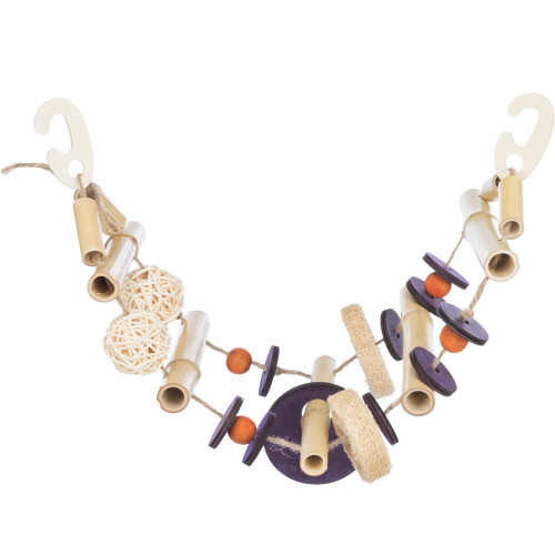 Підвісний міст Trixie для птахів на сизалі бамбук кокос ратанг дерево 45 см Київ - фото 3