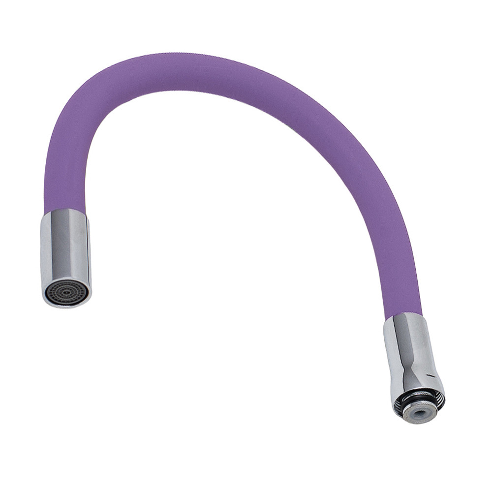 AQUATICA Излив (гусак) 3/4" для кухни силиконовый фиолетовый AQUATICA (XH-5243) (9793514) Коломия - фото 2