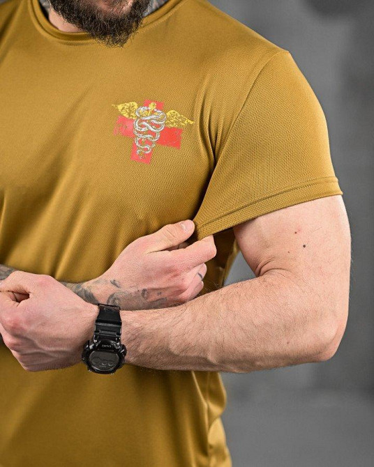 Тактична потовідвідна футболка кайот ВТ6735 Одеса - фото 4