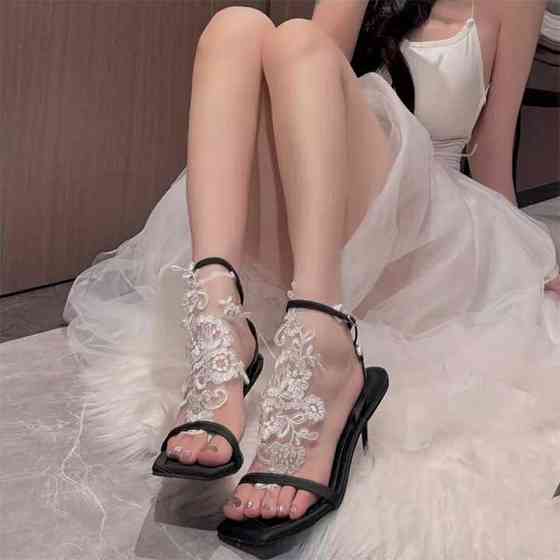 Мереживні квіткові гольфи із зав'язками XS/S/М/L (1,2,3,4) Білий — Еротична білизна Вінниця