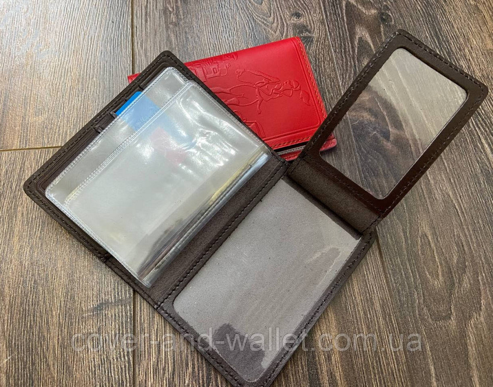 Жіноча шкіряна обкладинка для документів водія Київ - фото 4