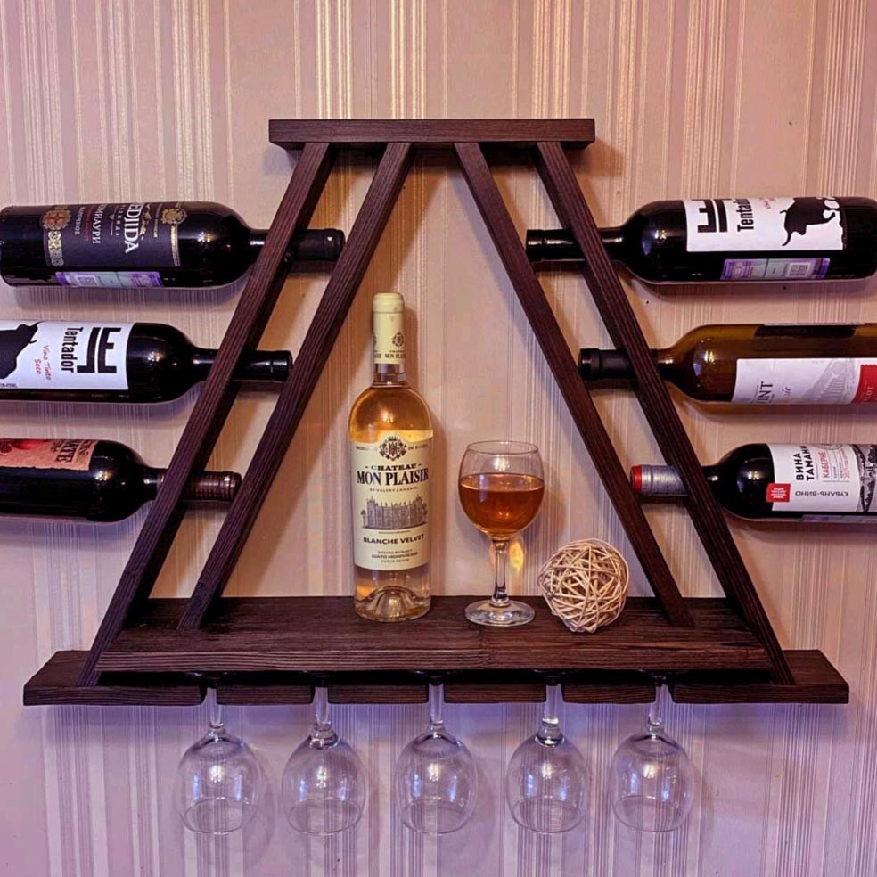 Настінна винна полиця "Кембуті" конфі Миколаїв - фото 1