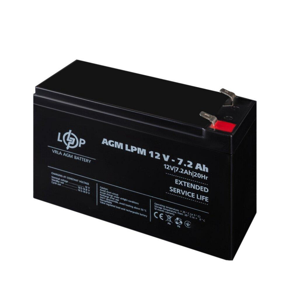 Аккумулятор AGM LPM 12V - 7.2 Ah Киев - изображение 4