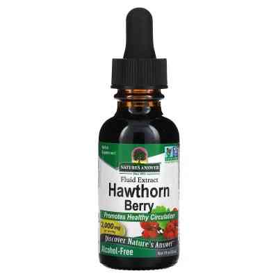 Вітамінно-мінеральний комплекс Nature&apos;s Answer Екстракт Ягід глоду, 2000 мг, Hawthorn Berry, 30 мл (NTA-00636) Вінниця