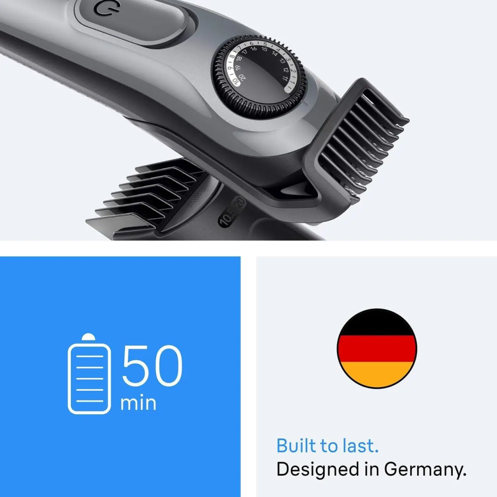 Тример для бороди та вусів Braun BT3525 Тример для бороди Braun серії 3, +4 інструменти для укладання, надгостре лезо 50 хв роботи Київ - фото 7