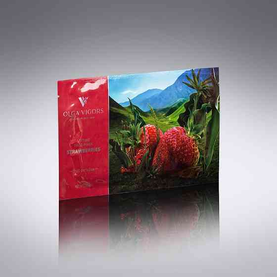 Лифтинговая маска для лица Клубника Vigor 4 шт Киев