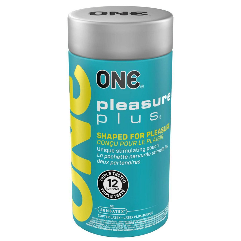 Презервативы ONE Pleasure Plus, 12 шт, с ребристым участком на конце, подарочная упаковка-тубус Sex Aura Киев - изображение 1