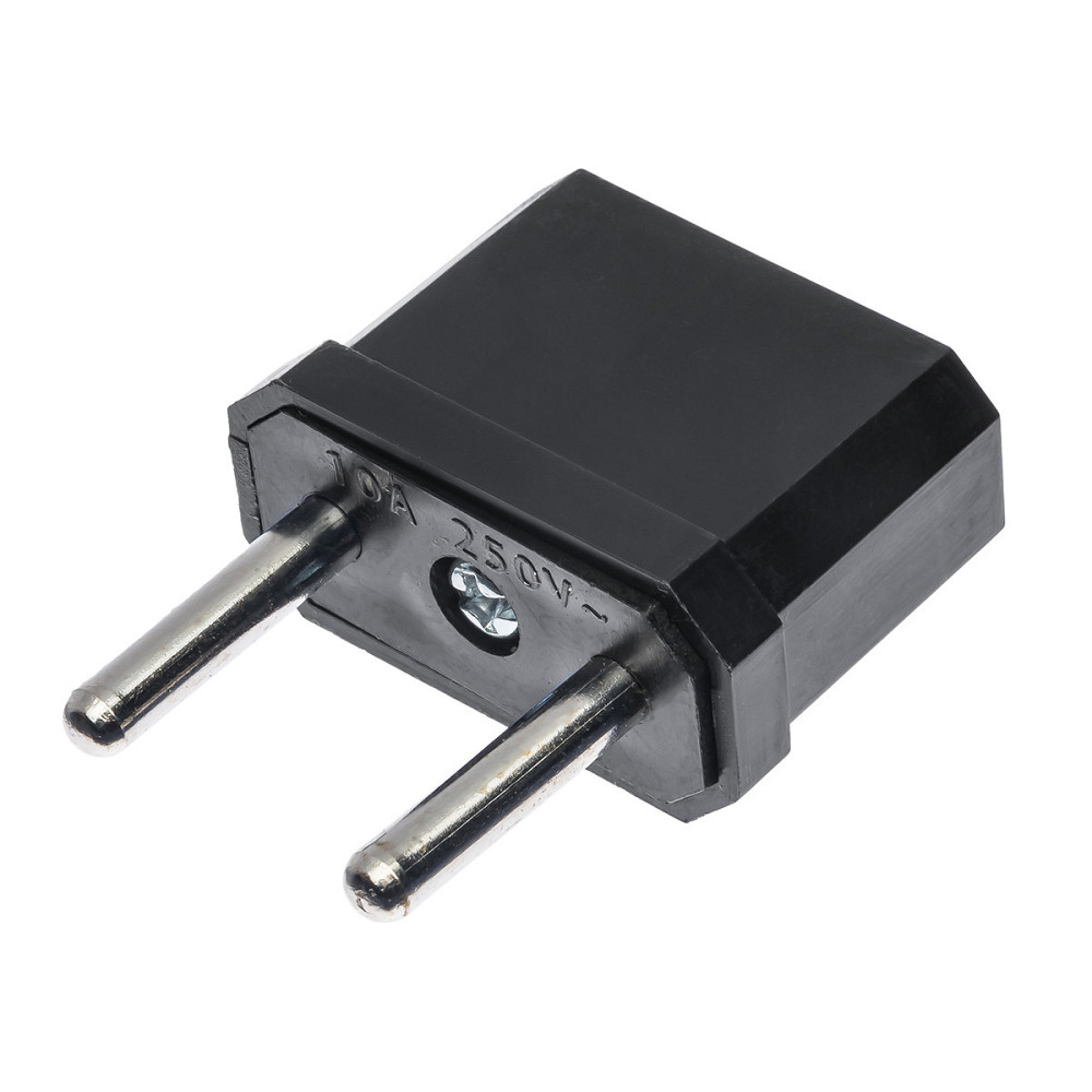 Переходник LXL с плоской и евро вилки, чёрный Днепр - изображение 2