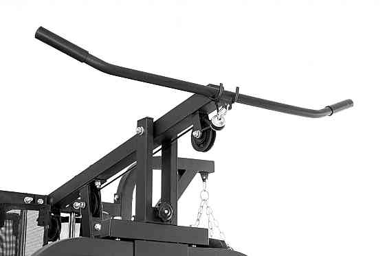 Силова багатофункціональна фітнес-станція HS-1054K з партою Скотта стек на 72 кг, боксерська груша, лавка, парта скота, бруси Київ