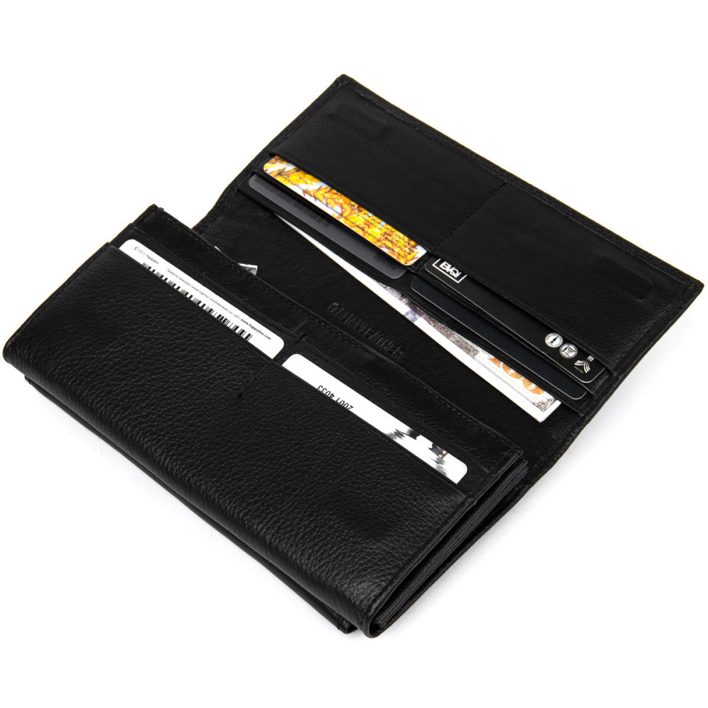 Добротний жіночий гаманець ST Leather 19375 Чорний Київ - фото 5