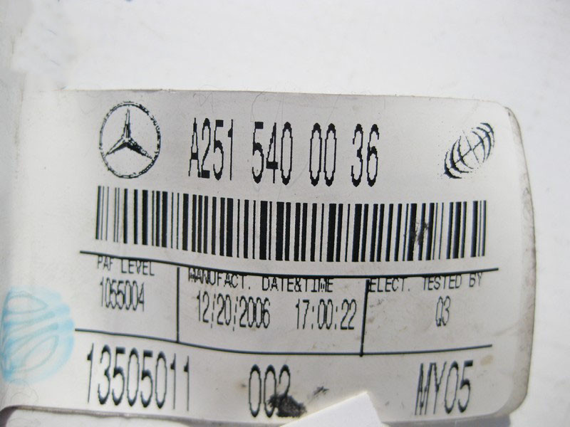 Mercedes-Benz  A2515400036 Джгут електропроводки подушки безпеки переднього пасажира GL X164 ML W164 R-Class W251 Одесса - изображение 3