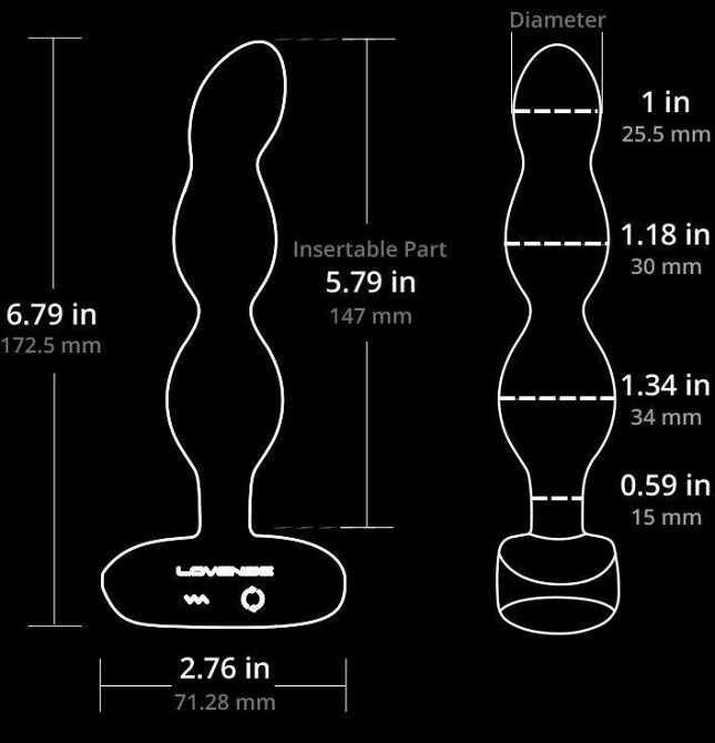 Анальне смарт-намисто з вібрацією та обертанням Lovense Ridge, унісекс Sex Aura Київ - фото 5