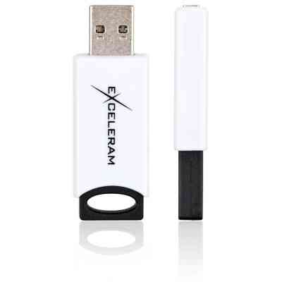 USB флеш накопитель eXceleram 64GB H2 Series White/Black USB 2.0 (EXU2H2W64) Винница