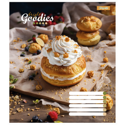 Зошит 1 вересня А5 1В Bright goodies 96 аркушів лінія (767419) Вінниця - фото 3