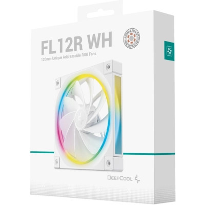 Кулер для корпуса Deepcool Вентилятор реверсний Deepcool FL12R ARGB білий для корпусу 120x120 (FL12R WH) Винница - изображение 6