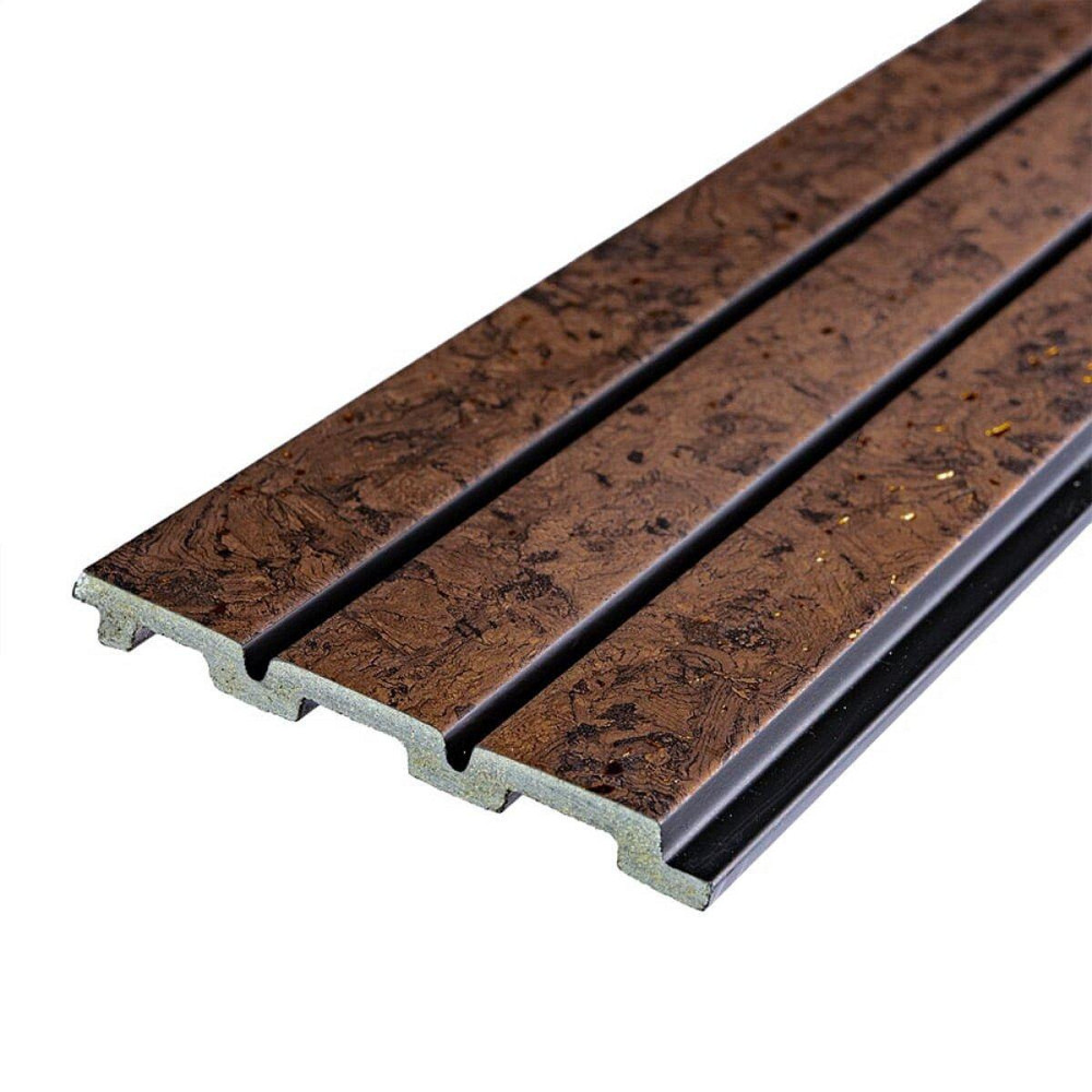 Декоративная темно-коричневая рейка с золотыми вкраплениями Киев - изображение 2