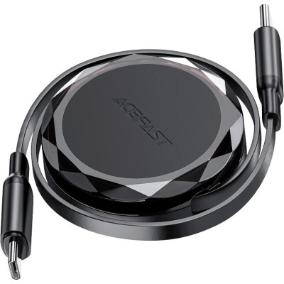 Дата кабель USB-C to USB-C 0.8m 60W dual retraction C13-03 Black Acefast (6974316280132) Вінниця - фото 2