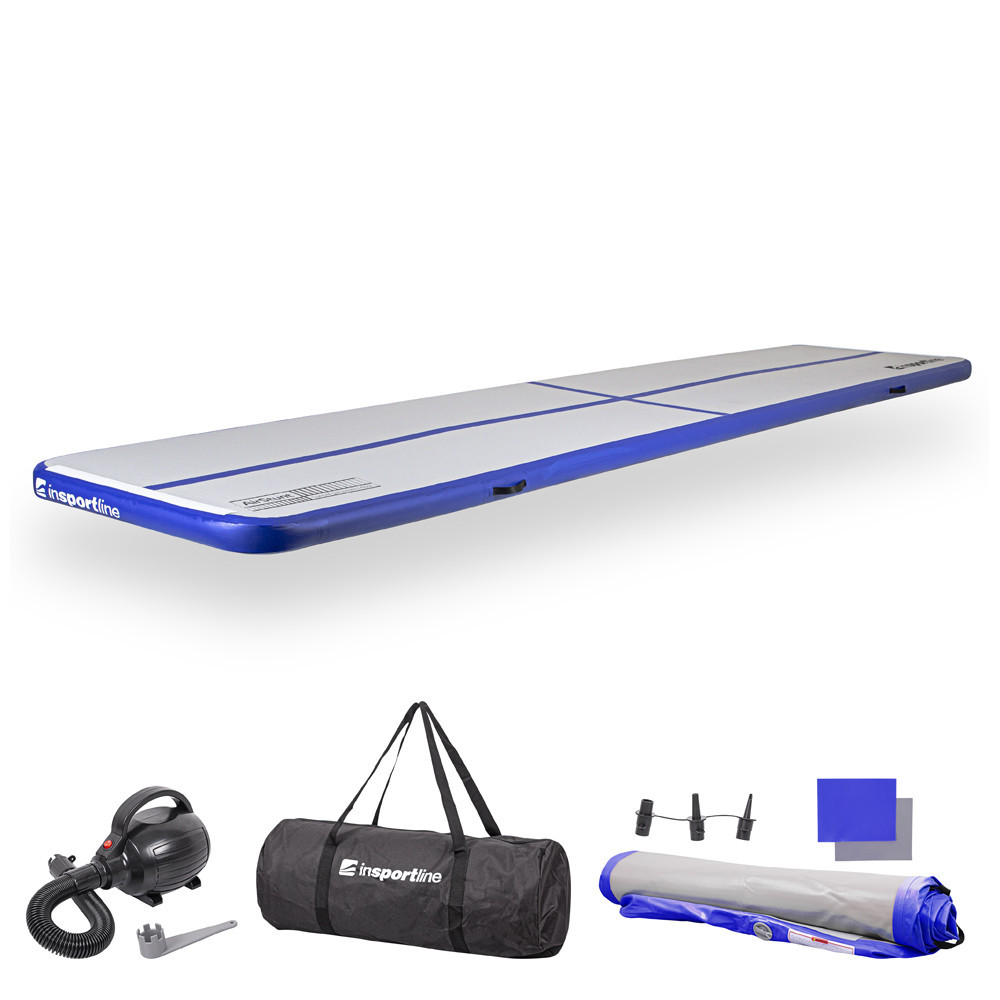 Килимок надувний Airtrack inSPORTline Airstunt 500x100 см сіро-синій Київ - фото 2