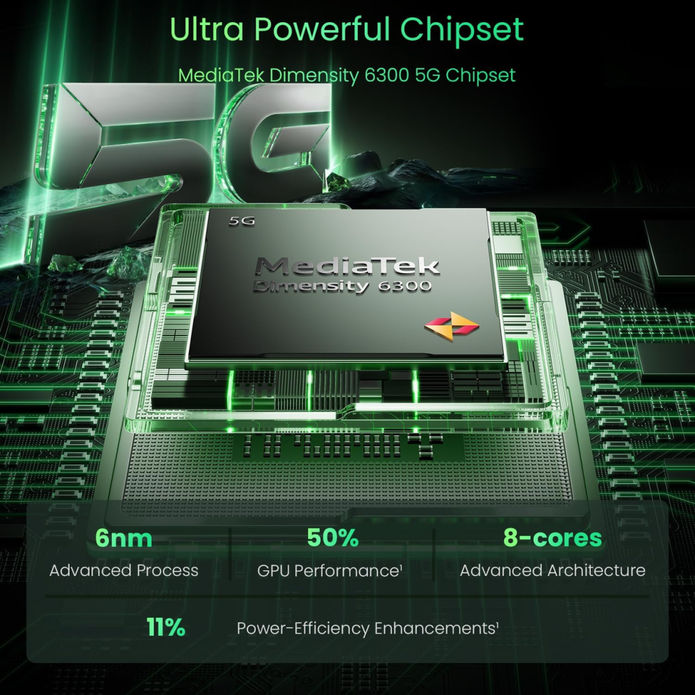 Смартфон realme 14x 5G 8/256GB Peridot Green - Экран 120 Гц, Dimensity 6300, Камера 50Мп с AI и защита IP64 Киев - изображение 4