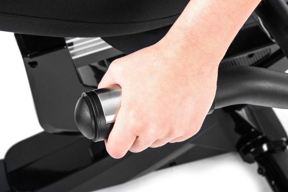 Горизонтальний велотренажер Hop-Sport HS-070L Helix сріблястий iConsole+ Киев - изображение 9