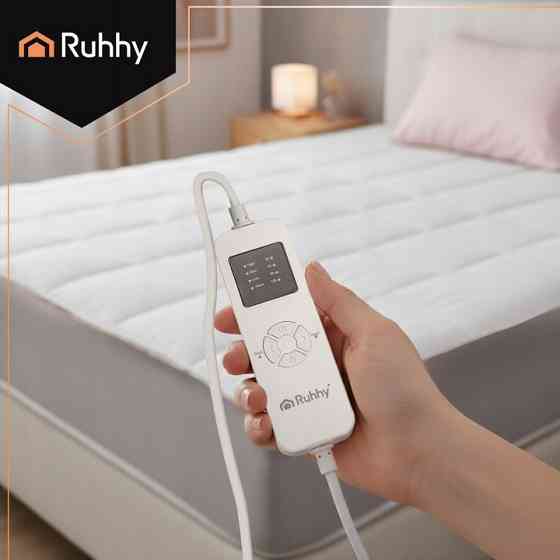 Електричне простирадло 190x80 см з підігрівом 9 рівнів нагріву Ruhhy (26222) Нововолинськ