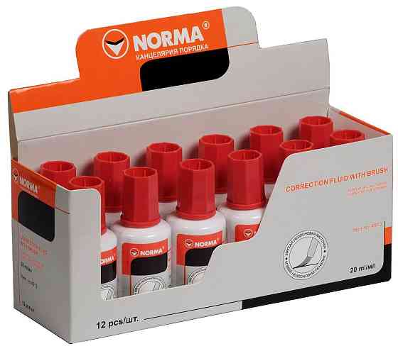 Коректор з пензликом 20 мл "Norma", 4913N, шт Київ