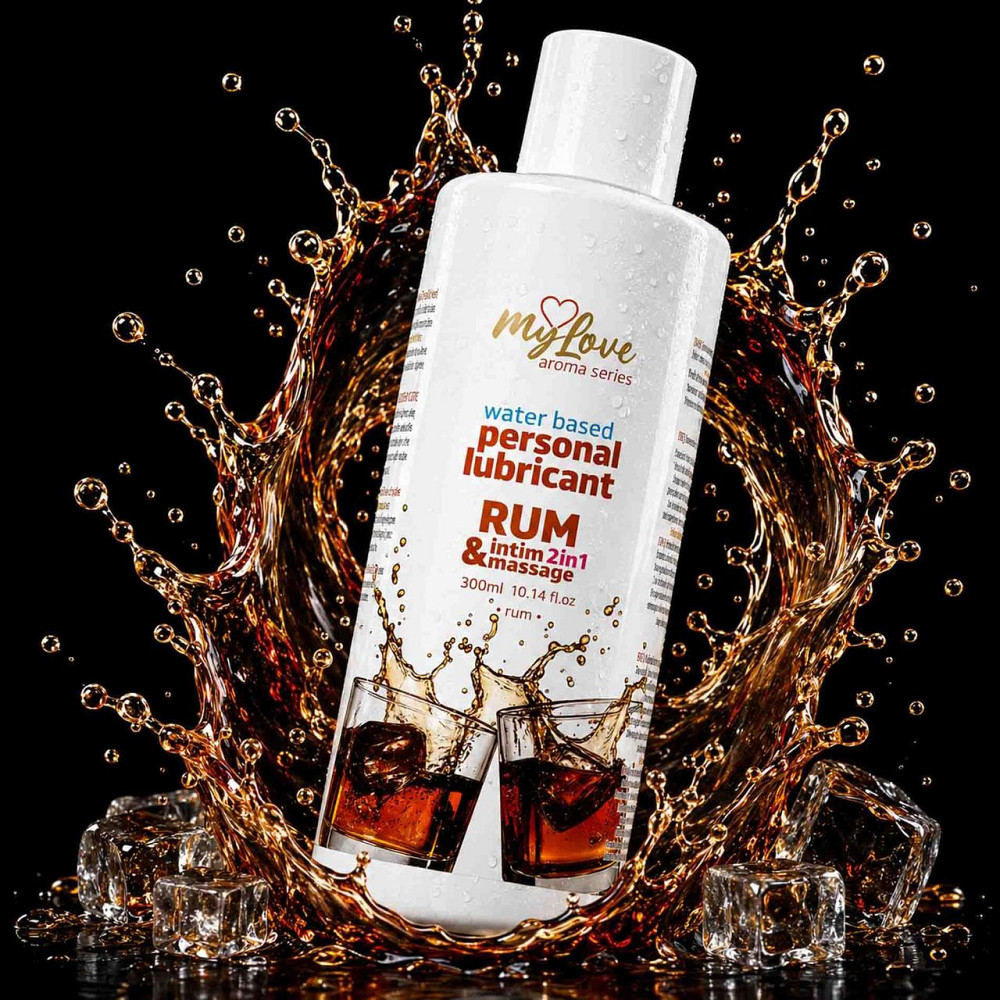 2в1 лубрикант та масажний гель - MyLove Aroma Series Intim&Massage Rum, 300 мл Sex Aura Київ - фото 2