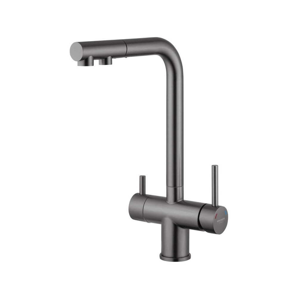 Змішувач для кухні з під'єднанням до фільтра Kroner KRP Edelstahl Klassisch — PVD03811 Київ - фото 4