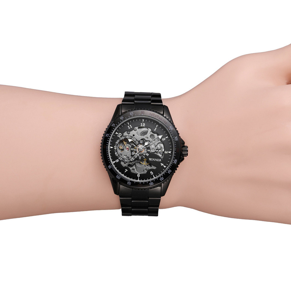 Часы мужские механические Winner Fractal Черный Киев - изображение 18