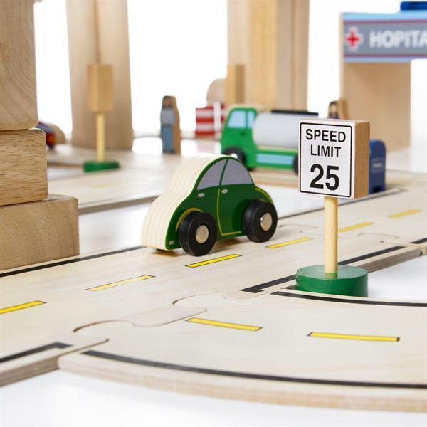 Набір фігурок і машин Guidecraft Block Play до дороги з дерева, 36 деталей (G6717) Харків - фото 4