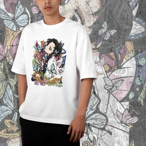 Футболка для подростка мальчика с принтом Клинок, рассекающий демонов Шинобу Кочо 2 WE Размер 160 Anime10454 Днепр