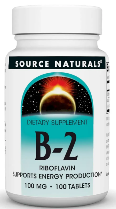 Вітамін В2 рибофлавін Source Naturals Vitamin B-2 100 таб Київ - фото 1