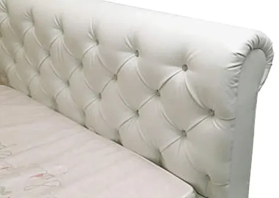 Ліжко London Comfort 140 х 190 см Boom 01 З підйомним механізмом та нішою для білизни Білий Київ