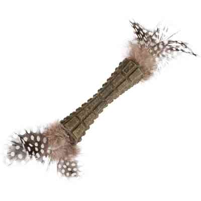 Игрушка для кошек GiGwi Catnip Спрессованная кошачья мята с перьями 8 см (75335) Винница