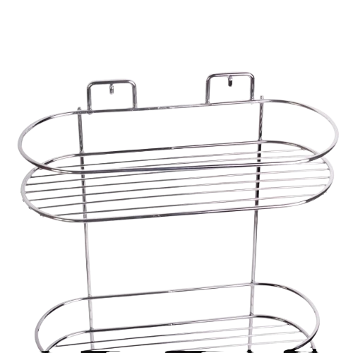 Полиця для ванної кімнати овальна 3-ярусна хромована сталь Besser Житомир - фото 5