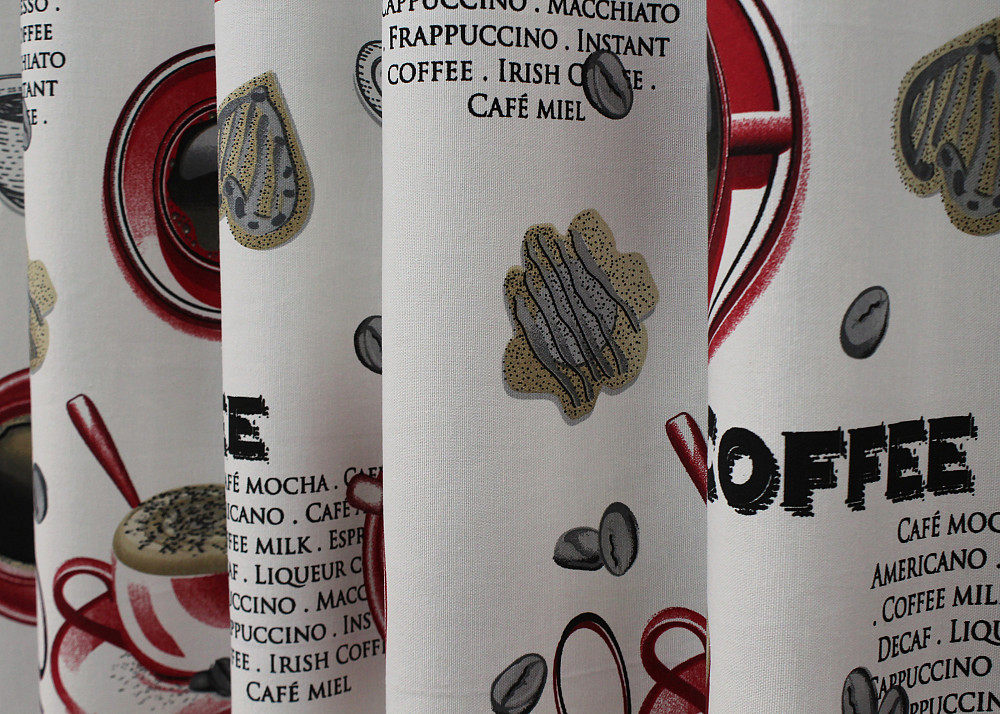 Комплект готових фото-штор VR-Textil Coffee-House № 1496ш Різнобарвний 100х270 см 2 шт (31-976) Київ - фото 7